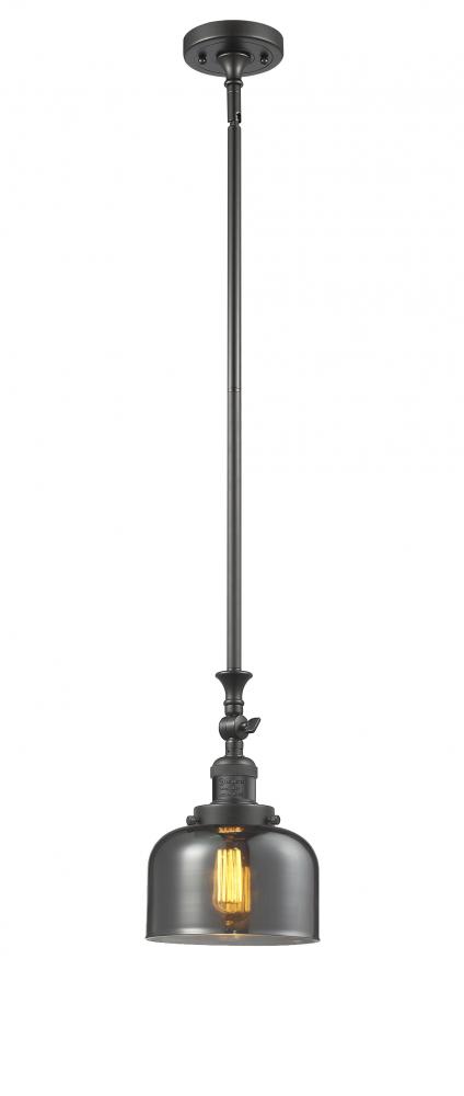 Bell - 1 Light - 8 inch - Oil Rubbed Bronze - Stem Hung - Adjustable Mini Pendant