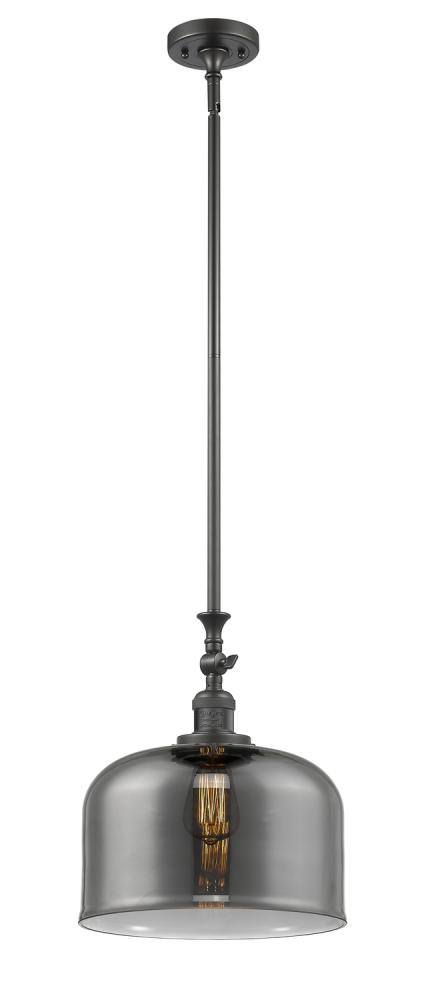 Bell - 1 Light - 12 inch - Oil Rubbed Bronze - Stem Hung - Adjustable Mini Pendant
