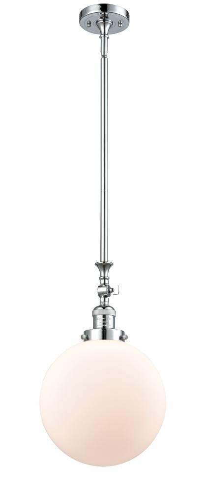 Beacon - 1 Light - 10 inch - Polished Chrome - Stem Hung - Adjustable Mini Pendant