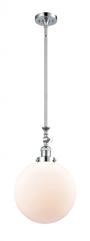 Beacon - 1 Light - 12 inch - Polished Chrome - Stem Hung - Adjustable Mini Pendant