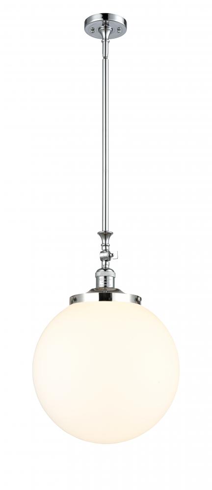 Beacon - 1 Light - 12 inch - Polished Chrome - Stem Hung - Adjustable Mini Pendant