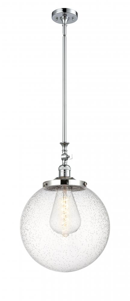Beacon - 1 Light - 12 inch - Polished Chrome - Stem Hung - Adjustable Mini Pendant