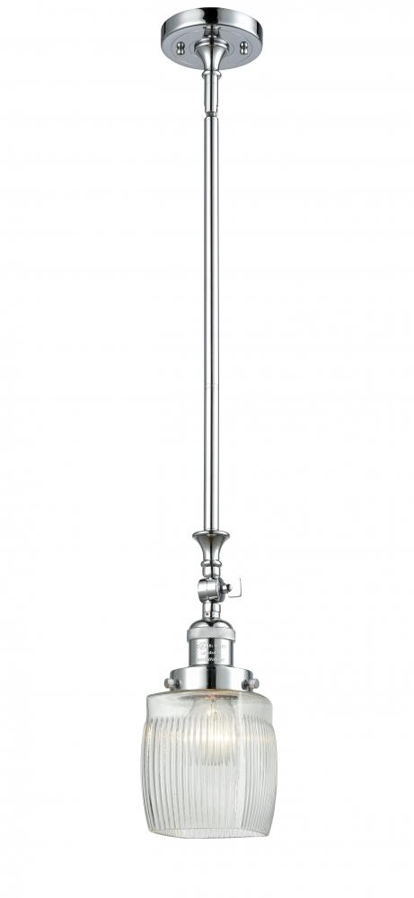 Colton - 1 Light - 6 inch - Polished Chrome - Stem Hung - Adjustable Mini Pendant