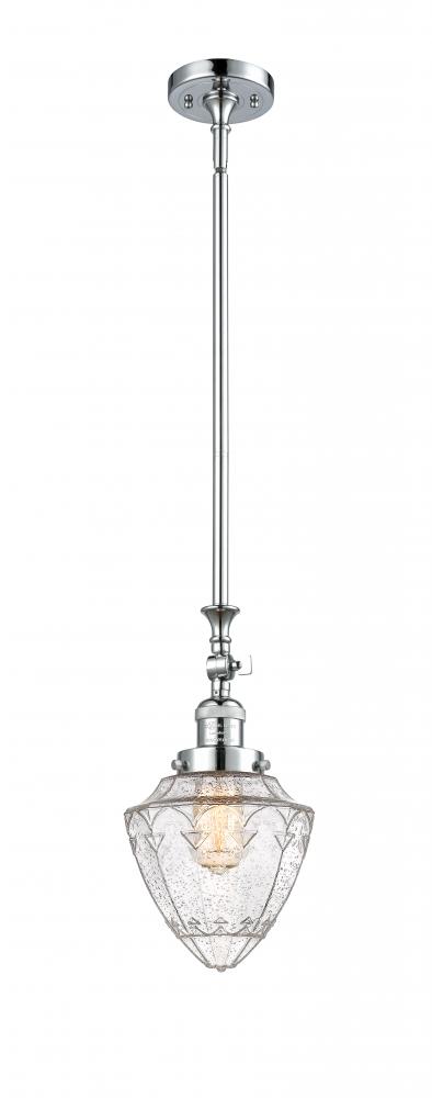 Bullet - 1 Light - 7 inch - Polished Chrome - Stem Hung - Adjustable Mini Pendant