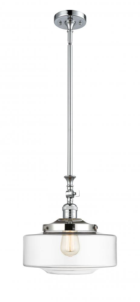 Bridgeton - 1 Light - 12 inch - Polished Chrome - Stem Hung - Adjustable Mini Pendant
