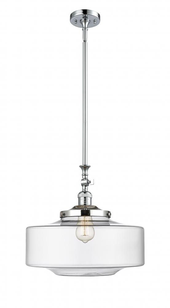 Bridgeton - 1 Light - 16 inch - Polished Chrome - Stem Hung - Adjustable Mini Pendant