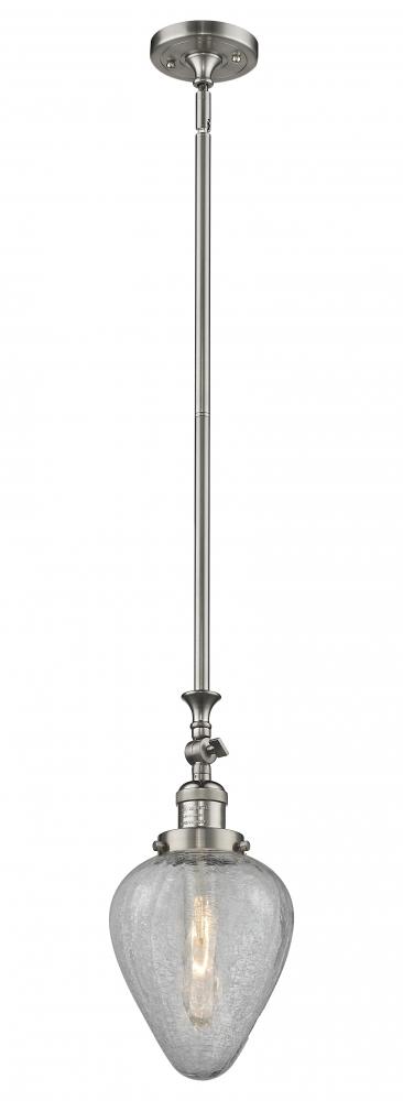 Geneseo - 1 Light - 7 inch - Brushed Satin Nickel - Stem Hung - Adjustable Mini Pendant