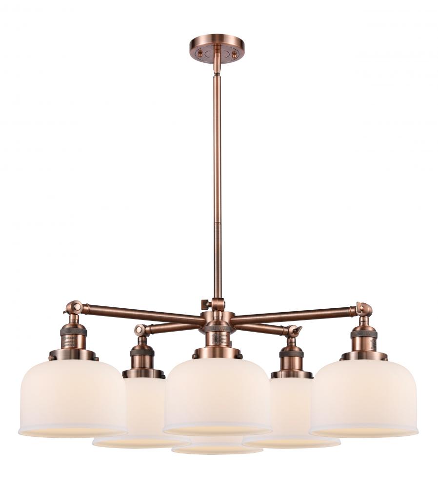 Large Bell 6 Light Chandelier