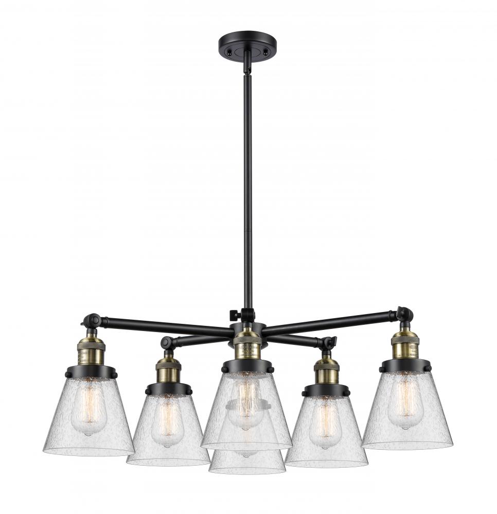 Small Cone 6 Light Chandelier