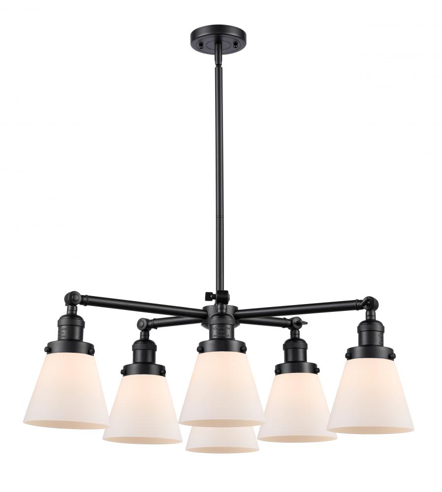 Small Cone 6 Light Chandelier
