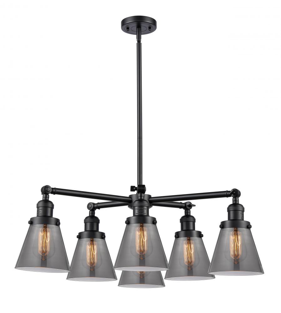 Small Cone 6 Light Chandelier