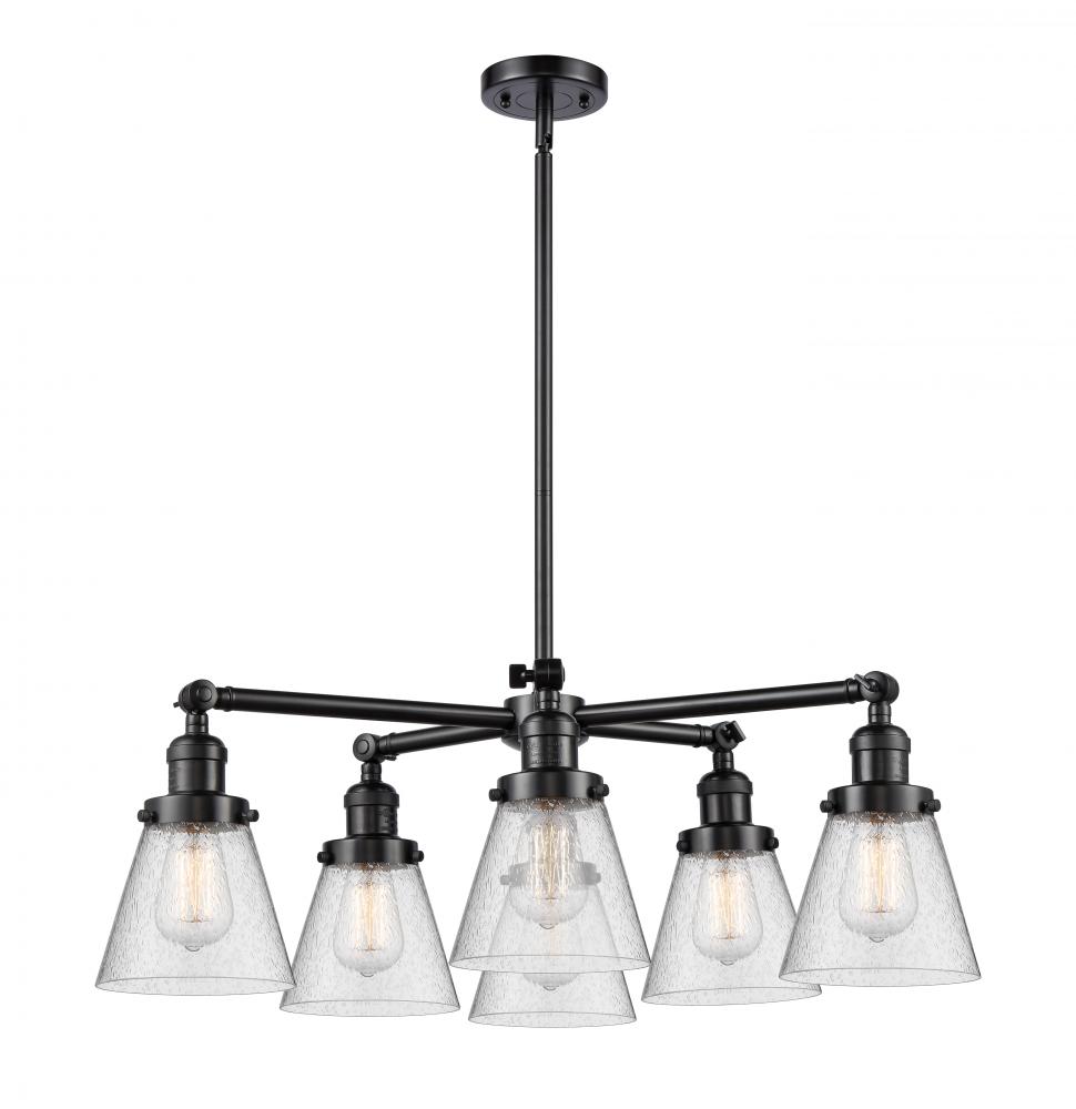 Small Cone 6 Light Chandelier