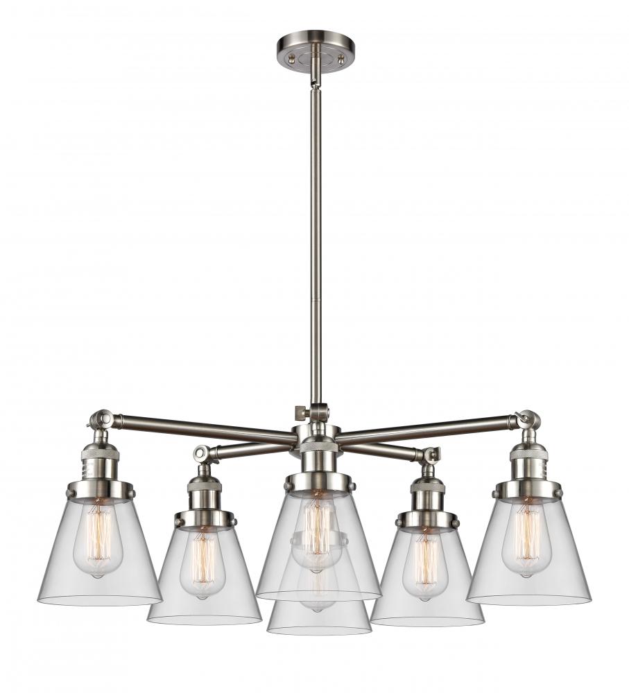 Small Cone 6 Light Chandelier