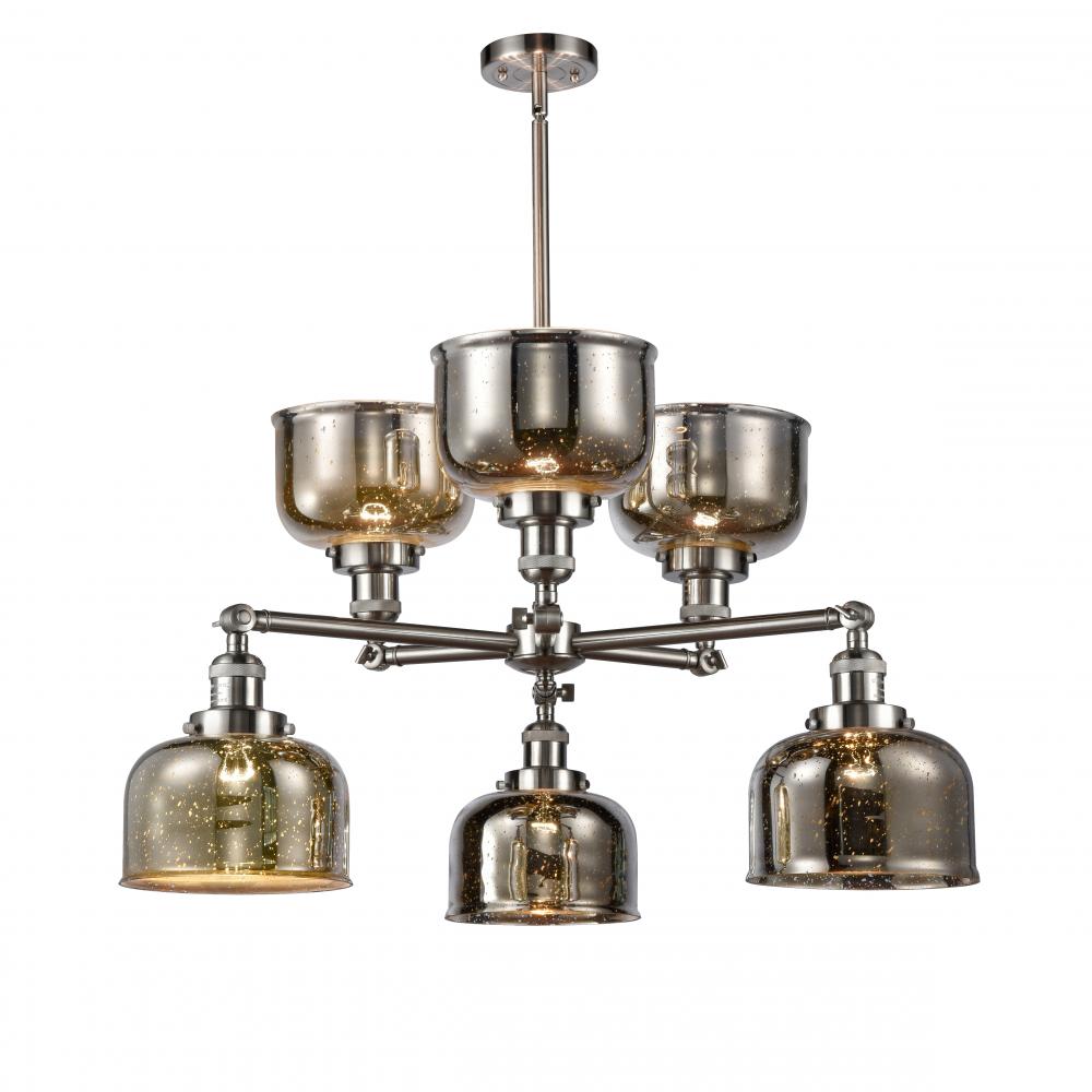 Large Bell 6 Light Chandelier