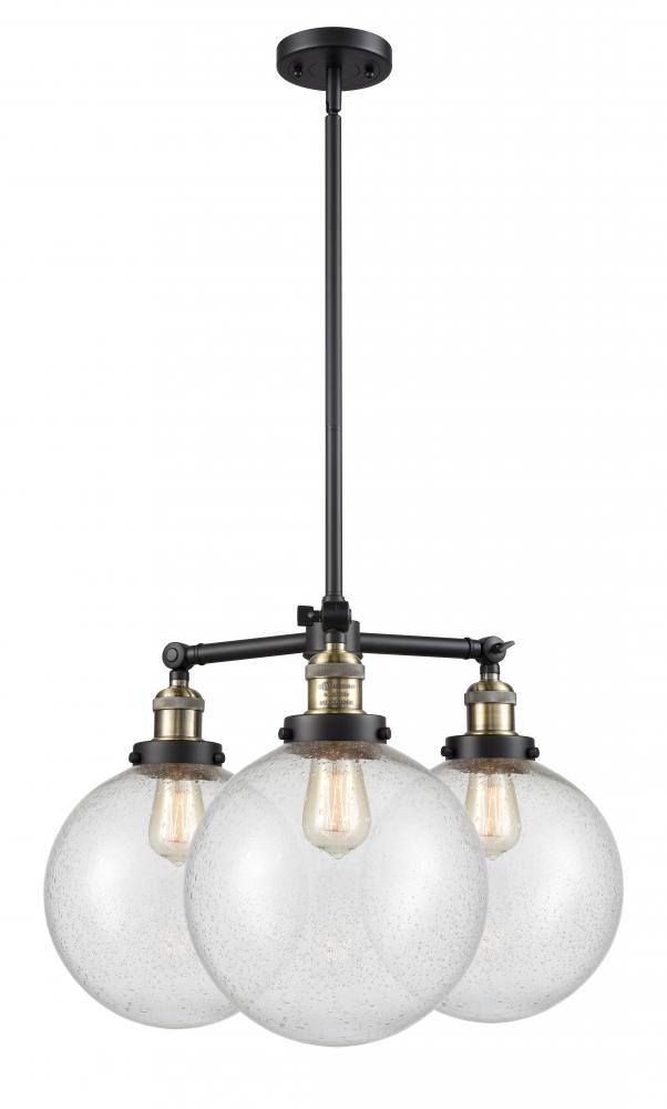 Beacon - 3 Light - 24 inch - Black Antique Brass - Stem Hung - Chandelier