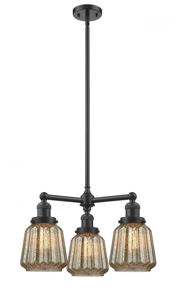 Chatham - 3 Light - 24 inch - Oil Rubbed Bronze - Stem Hung - Chandelier