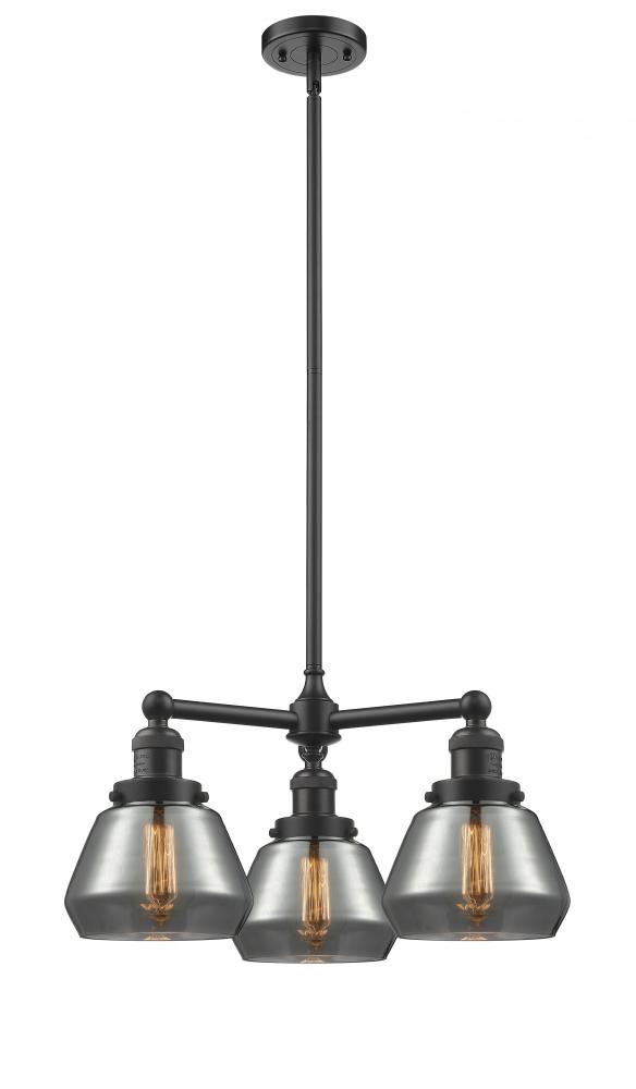 Fulton - 3 Light - 22 inch - Oil Rubbed Bronze - Stem Hung - Chandelier