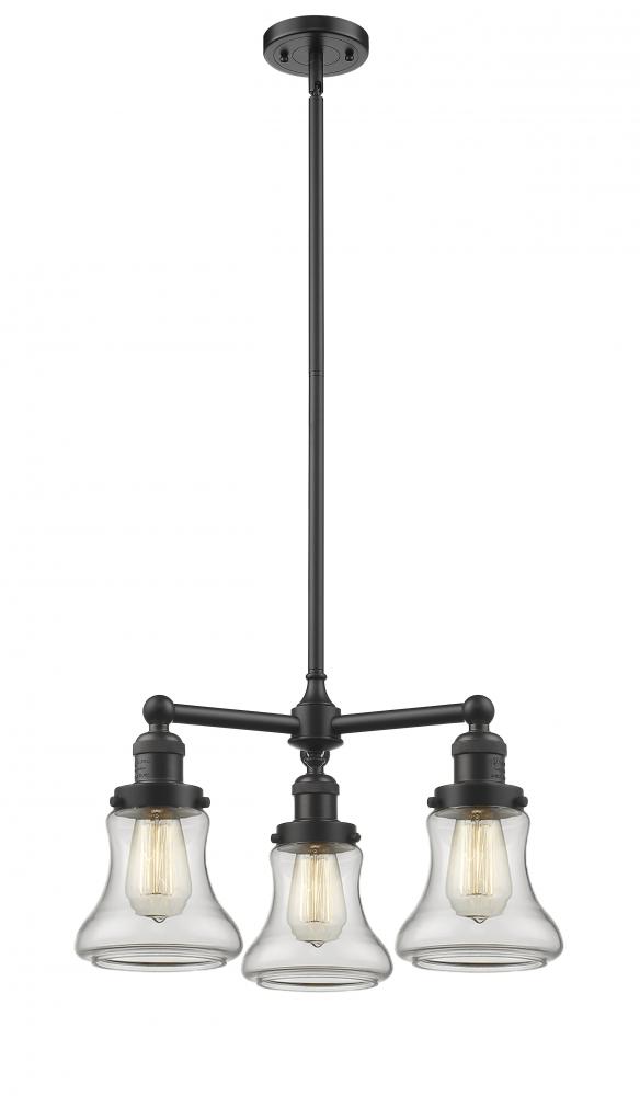 Bellmont - 3 Light - 18 inch - Oil Rubbed Bronze - Stem Hung - Chandelier