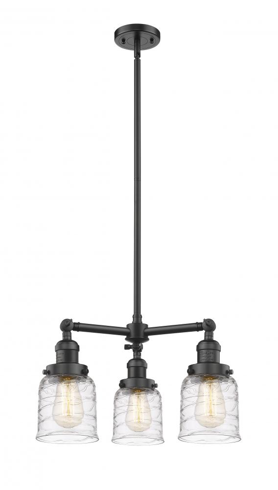 Bell - 3 Light - 19 inch - Oil Rubbed Bronze - Stem Hung - Chandelier