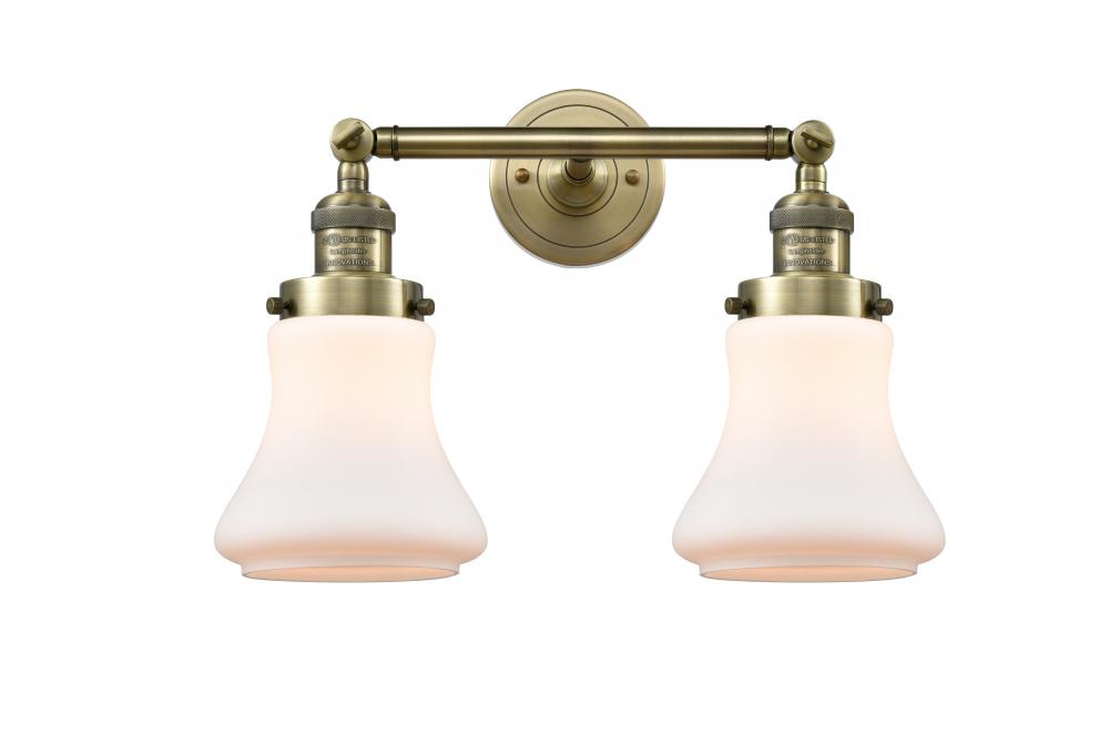 Bellmont - 2 Light - 17 inch - Antique Brass - Adjustable Bath Vanity Light