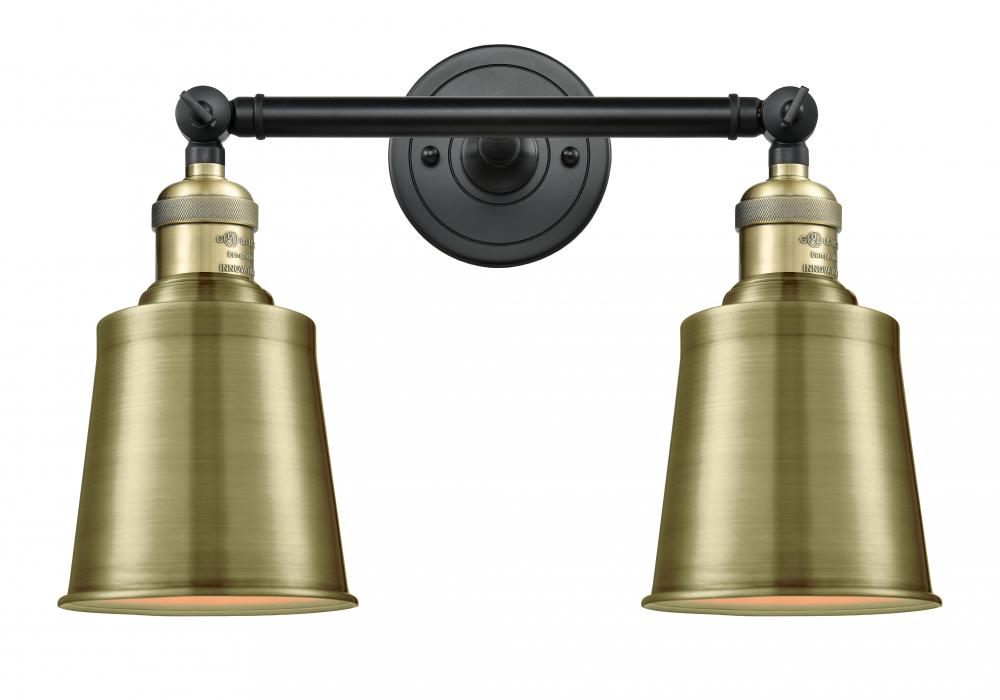 Addison - 2 Light - 16 inch - Black Antique Brass - Adjustable Bath Vanity Light