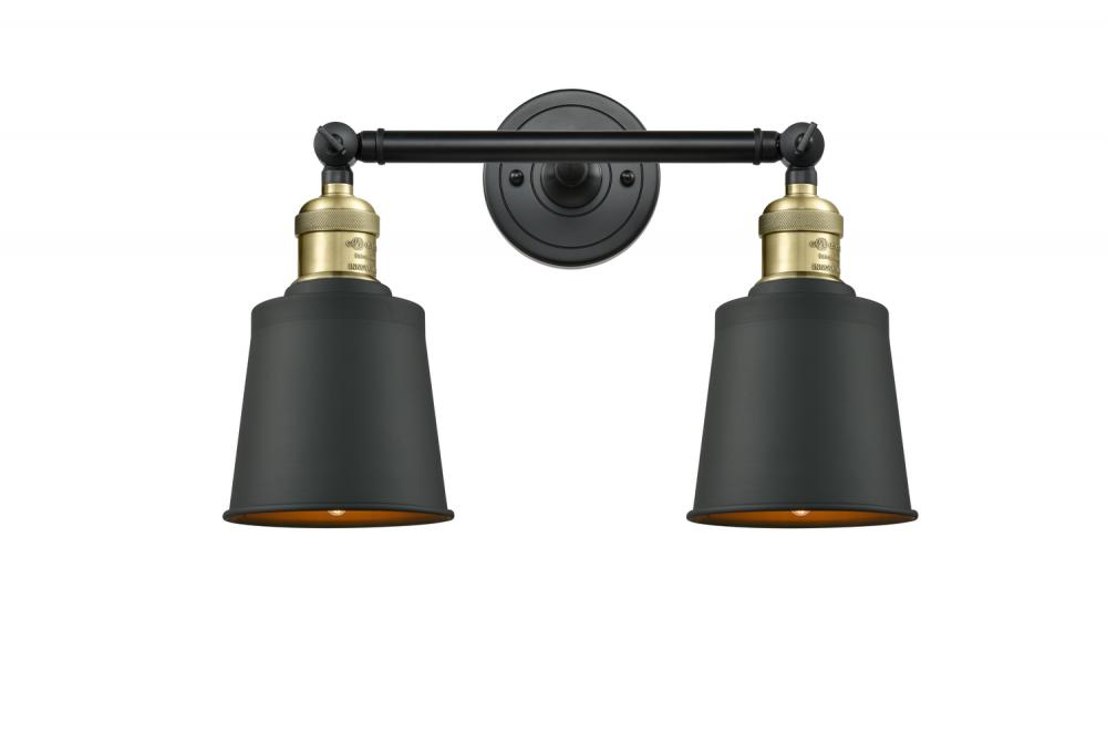 Addison - 2 Light - 16 inch - Black Antique Brass - Adjustable Bath Vanity Light
