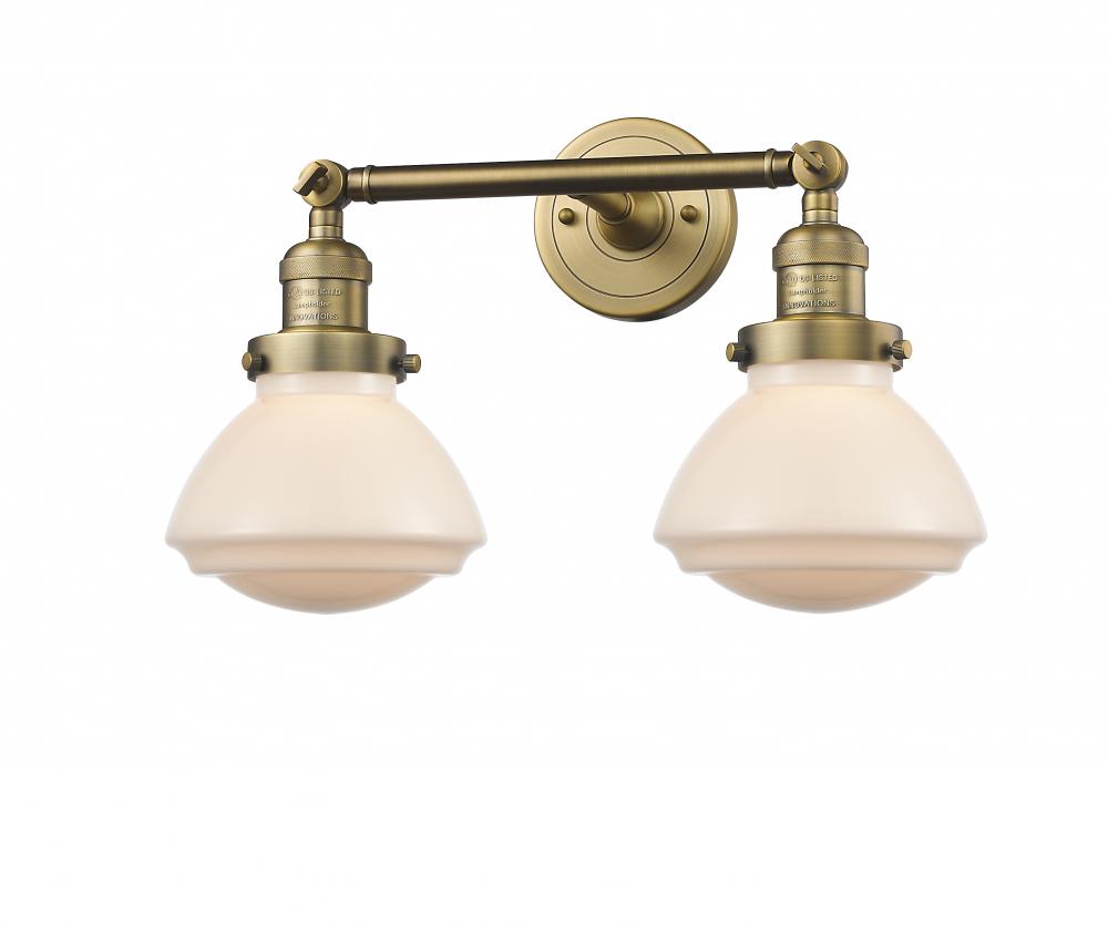Olean - 2 Light - 17 inch - Brushed Brass - Adjustable Bath Vanity Light