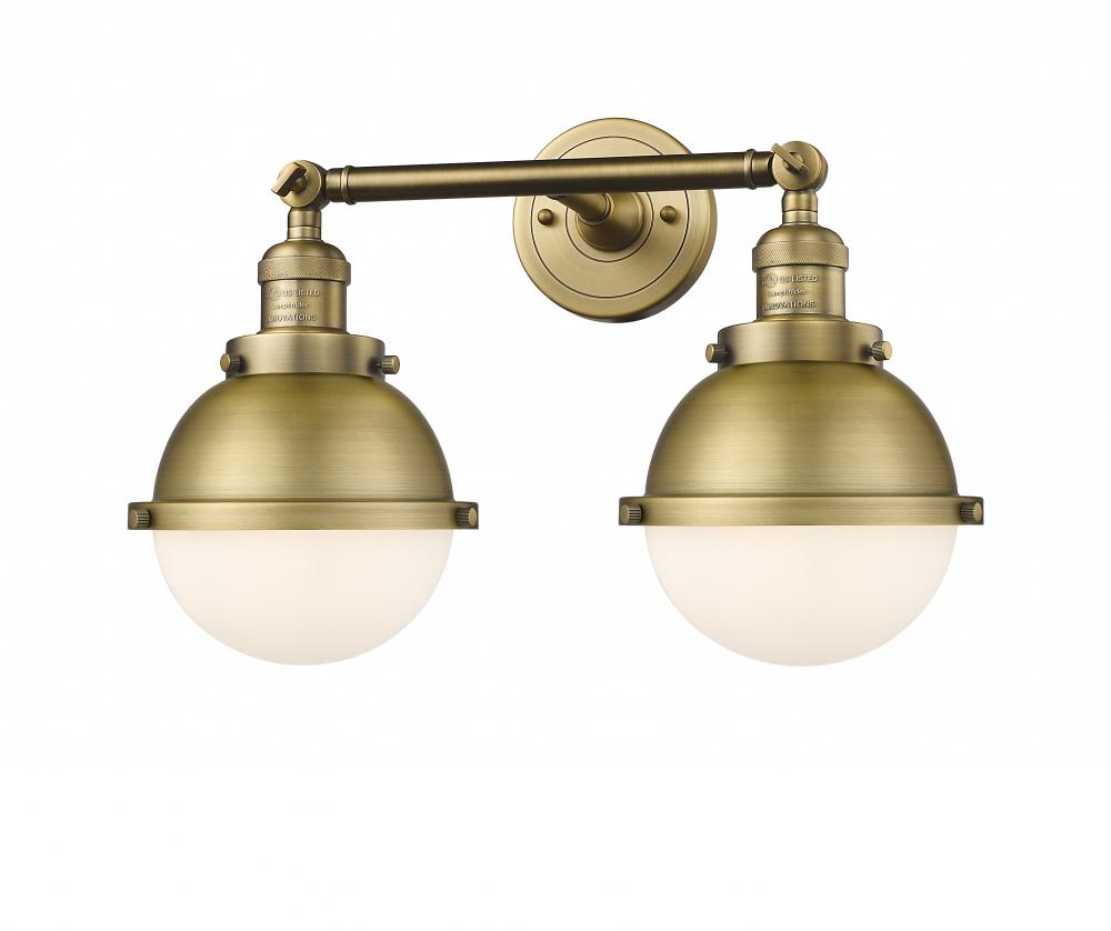 Hampden - 2 Light - 18 inch - Brushed Brass - Adjustable Bath Vanity Light