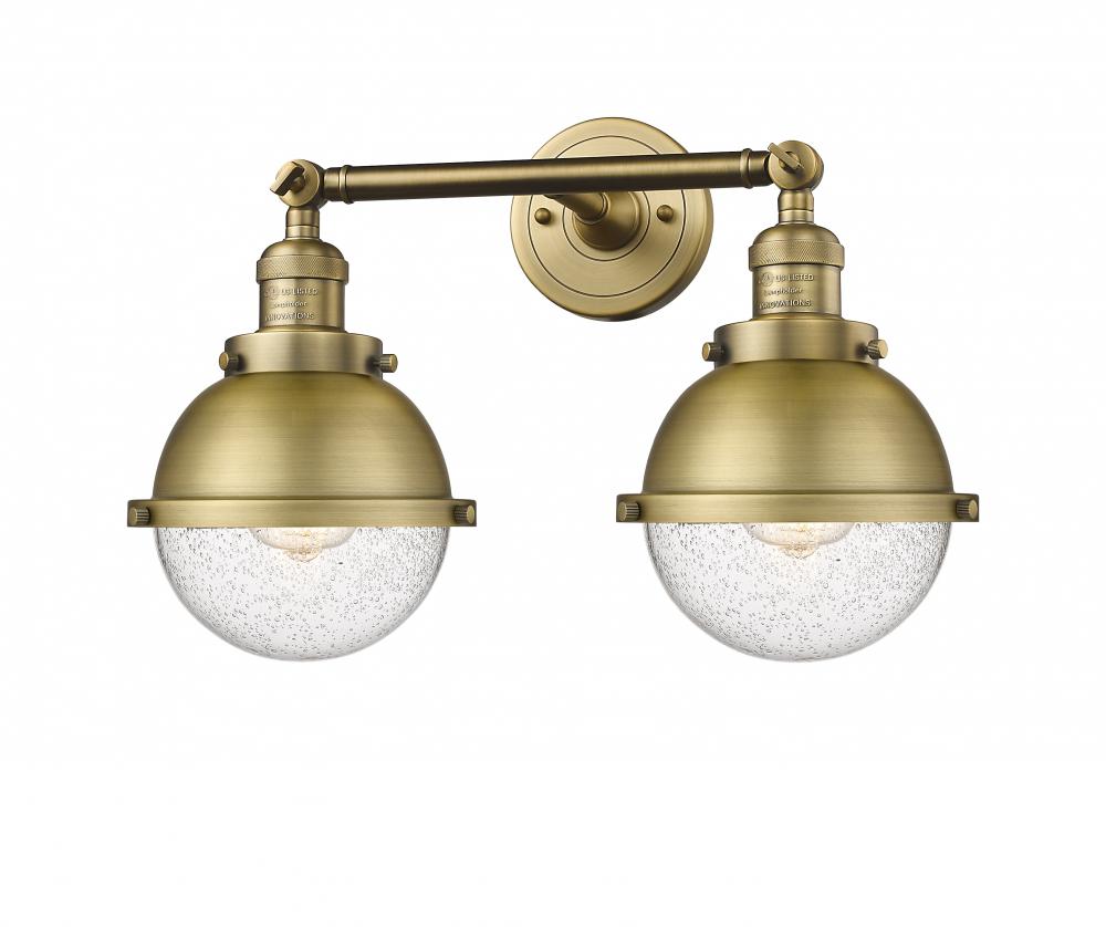 Hampden - 2 Light - 18 inch - Brushed Brass - Adjustable Bath Vanity Light