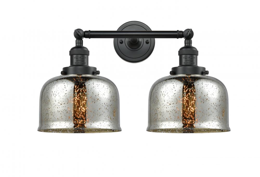 Bell - 2 Light - 19 inch - Matte Black - Adjustable Bath Vanity Light