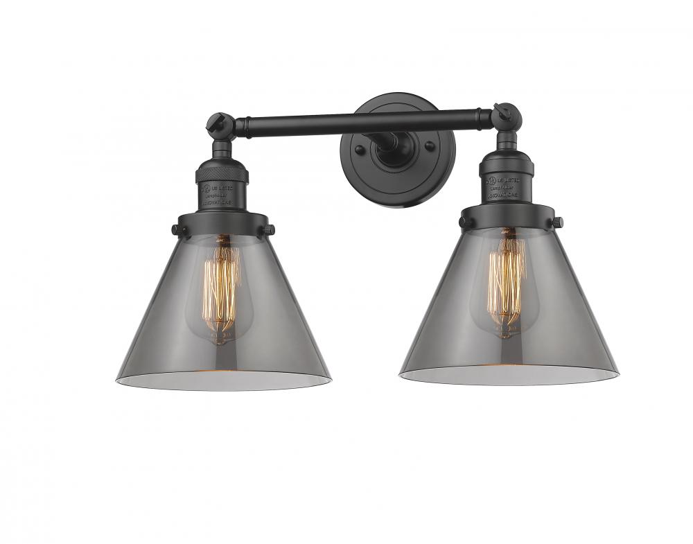 Cone - 2 Light - 18 inch - Oil Rubbed Bronze - Adjustable Bath Vanity Light