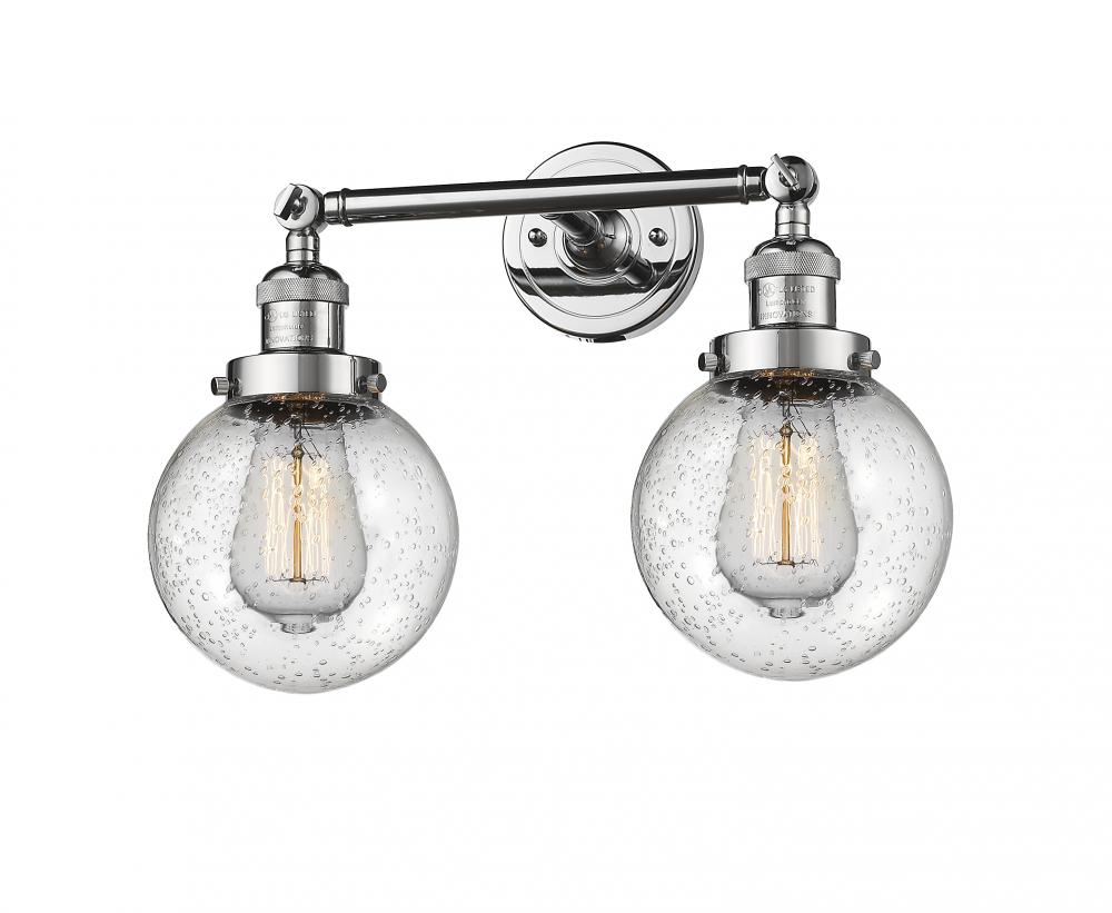 Beacon - 2 Light - 17 inch - Polished Chrome - Adjustable Bath Vanity Light