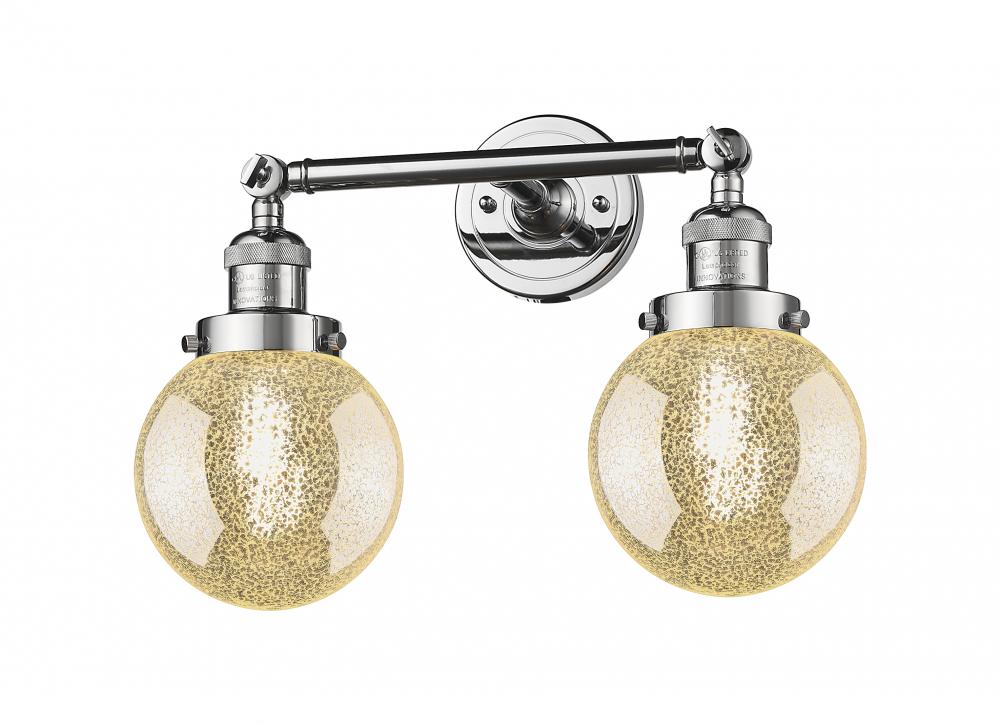 Beacon - 2 Light - 17 inch - Polished Chrome - Adjustable Bath Vanity Light