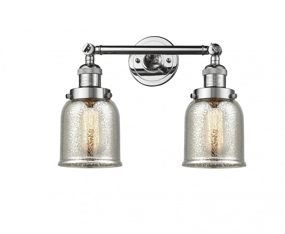 Bell - 2 Light - 15 inch - Polished Chrome - Adjustable Bath Vanity Light
