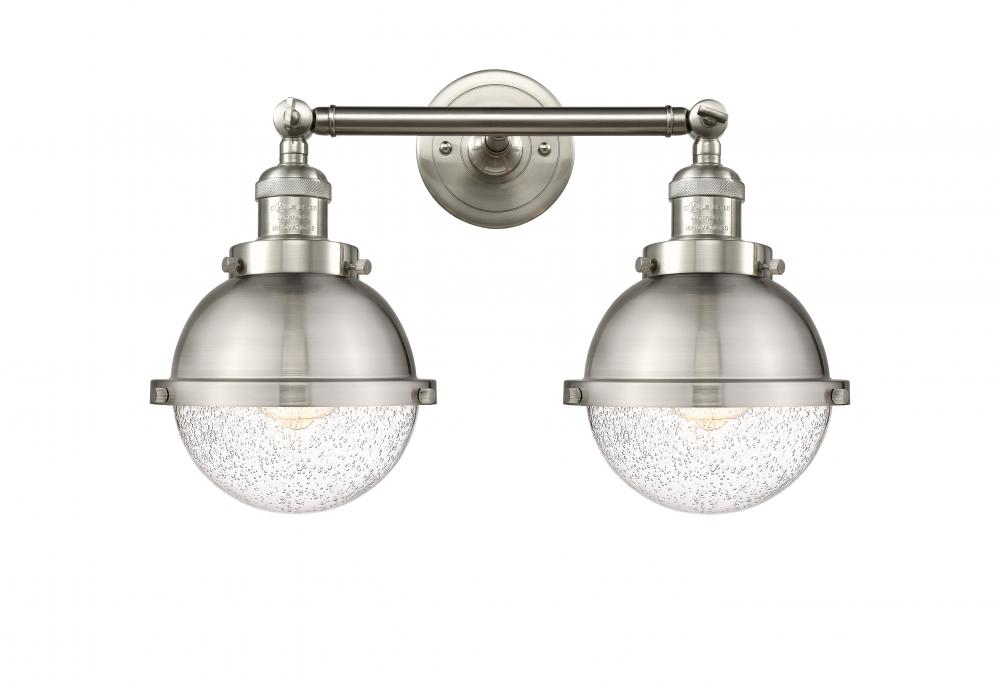 Hampden - 2 Light - 18 inch - Brushed Satin Nickel - Adjustable Bath Vanity Light