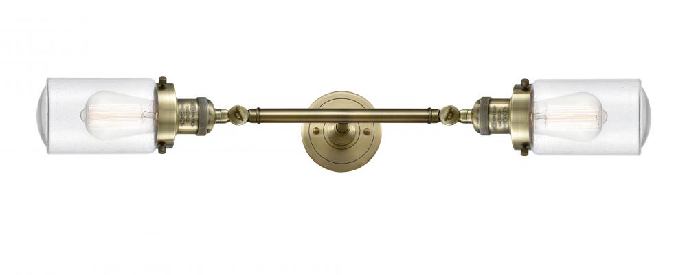 Dover - 2 Light - 5 inch - Antique Brass - Adjustable Bath Vanity Light