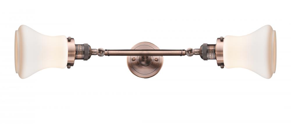 Bellmont - 2 Light - 6 inch - Antique Copper - Adjustable Bath Vanity Light