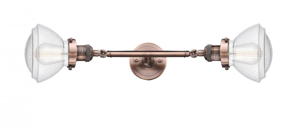 Olean - 2 Light - 7 inch - Antique Copper - Adjustable Bath Vanity Light