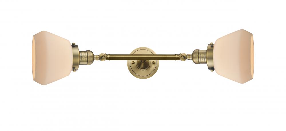 Fulton - 2 Light - 7 inch - Brushed Brass - Adjustable Bath Vanity Light