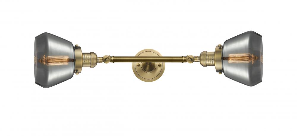 Fulton - 2 Light - 7 inch - Brushed Brass - Adjustable Bath Vanity Light