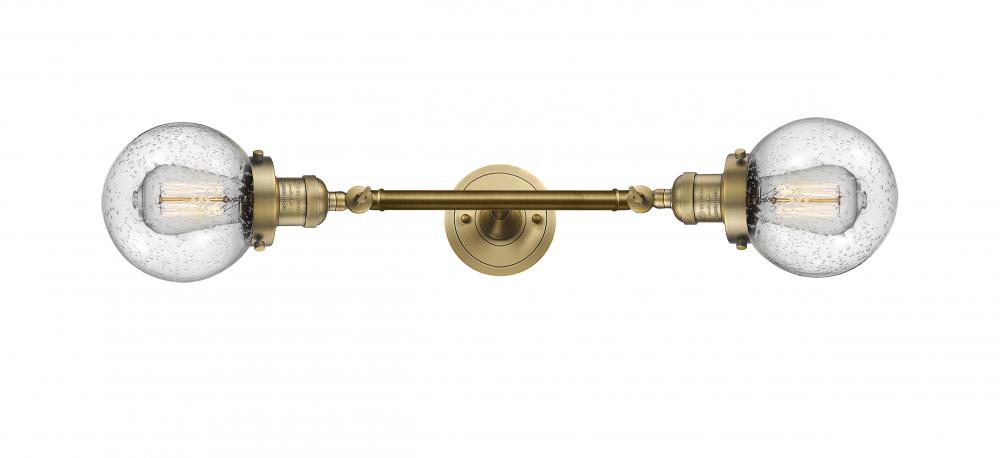 Beacon - 2 Light - 6 inch - Brushed Brass - Adjustable Bath Vanity Light