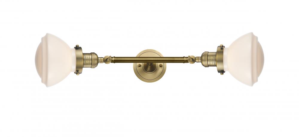 Olean - 2 Light - 7 inch - Brushed Brass - Adjustable Bath Vanity Light