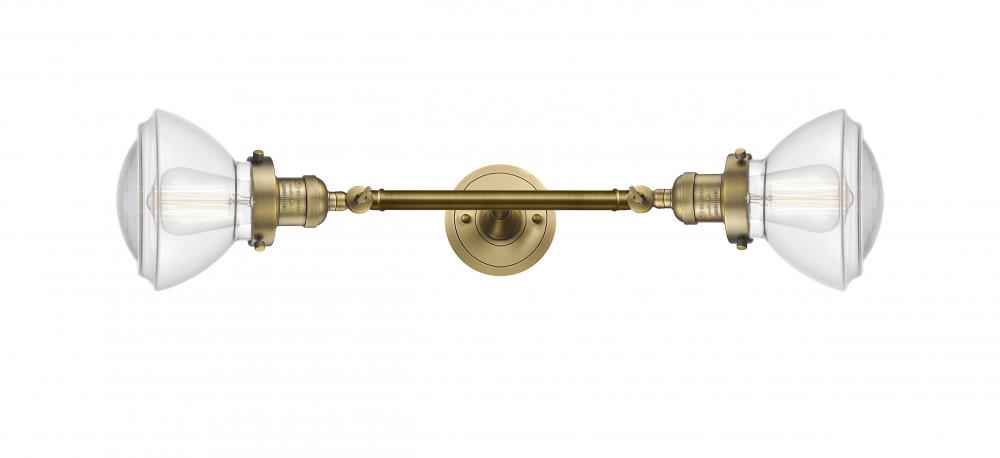 Olean - 2 Light - 7 inch - Brushed Brass - Adjustable Bath Vanity Light