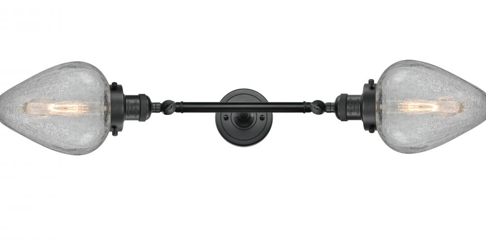 Geneseo - 2 Light - 7 inch - Matte Black - Adjustable Bath Vanity Light