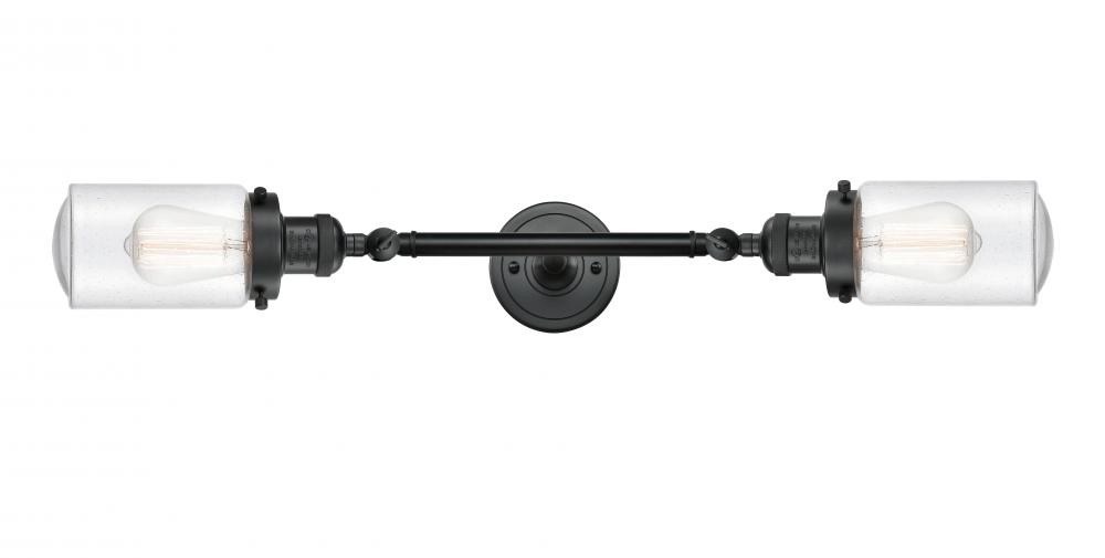 Dover - 2 Light - 5 inch - Matte Black - Adjustable Bath Vanity Light