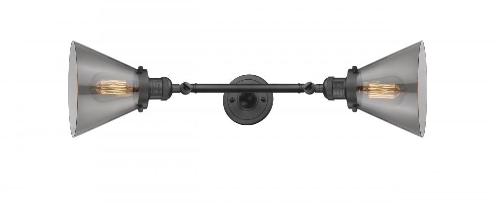 Cone - 2 Light - 8 inch - Oil Rubbed Bronze - Adjustable Bath Vanity Light