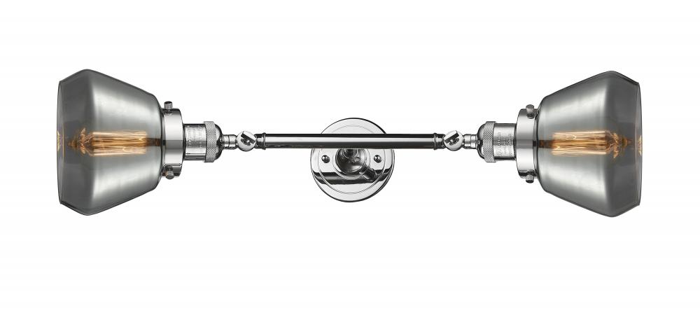 Fulton - 2 Light - 7 inch - Polished Chrome - Adjustable Bath Vanity Light