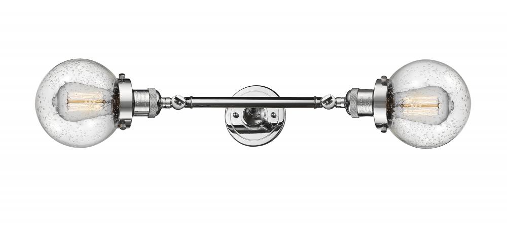 Beacon - 2 Light - 6 inch - Polished Chrome - Adjustable Bath Vanity Light