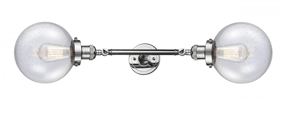 Beacon - 2 Light - 8 inch - Polished Chrome - Adjustable Bath Vanity Light