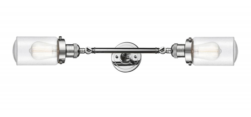 Dover - 2 Light - 5 inch - Polished Chrome - Adjustable Bath Vanity Light